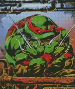 Ninja Turtles Raphael Diamond With Numbers