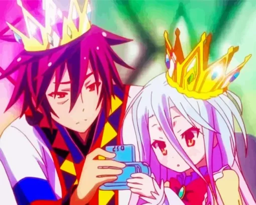 No Game No Life Characters Diamond Painting