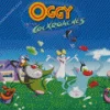 Oggy And The Cockroaches Cartoon Poster Diamond Painting