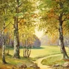 Path through sunlit trees richard lorenz Diamond By Numbers