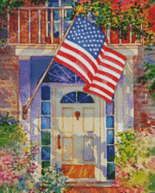 Patriotic Home Diamond Painting