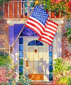 Patriotic Home Diamond Painting