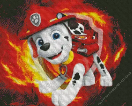 Paw Patrol Marshall Diamond Paintings