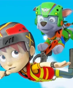 Paw Patrol Rocky And Daring Danny X Diamond By Numbers