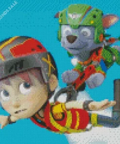 Paw Patrol Rocky And Daring Danny X Diamond Paintings