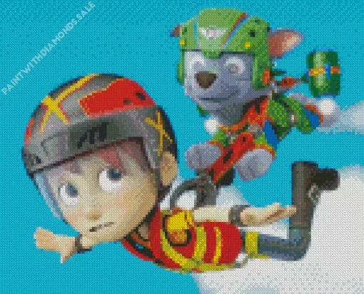 Paw Patrol Rocky And Daring Danny X Diamond Paintings