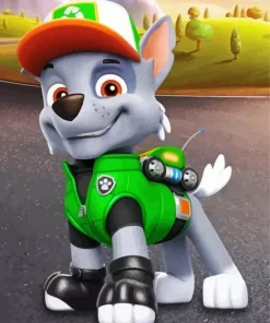 Paw Patrol Rocky Diamond By Numbers