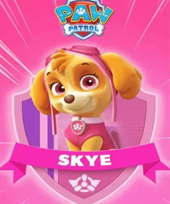 Paw Patrol Skye Diamond By Numbers