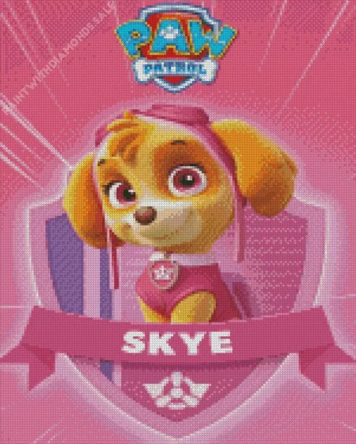 Paw Patrol Skye Diamond Paintings