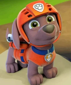 Paw Patrol Zuma Diamond By Numbers