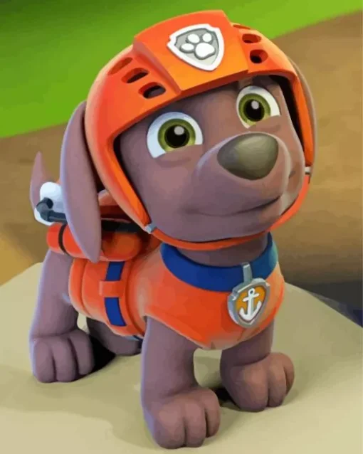 Paw Patrol Zuma Diamond By Numbers