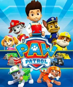 Paw Patrol Animation Poster Diamond Painting