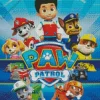 Paw Patrol Animation Poster Diamond Painting