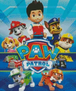 Paw Patrol Animation Poster Diamond Painting