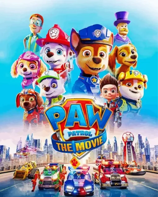 Paw Patrol Poster Diamond Painting