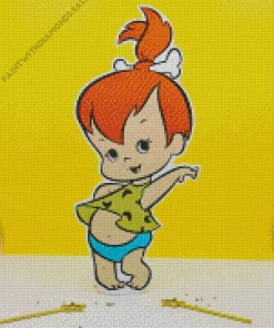 Pebbles Flintstone Character Diamond Painting