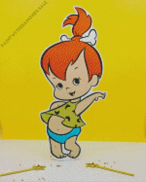 Pebbles Flintstone Character Diamond Painting