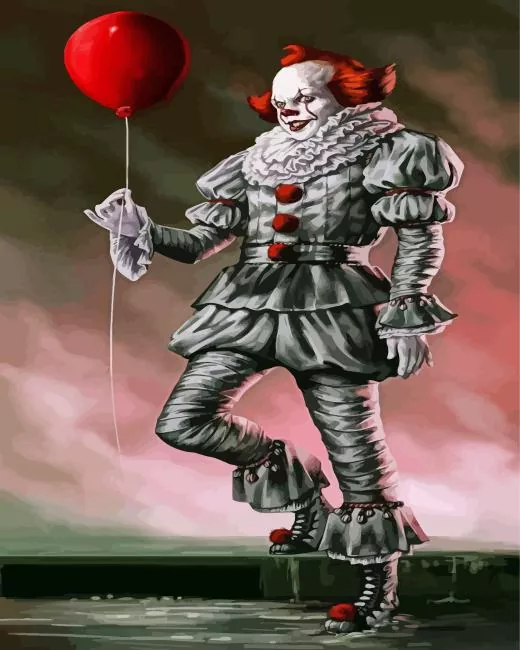Pennywise the Dancing Clown from it movie Diamond By Numbers Pennywise The Dancing Clown From It Movie Diamond Painting