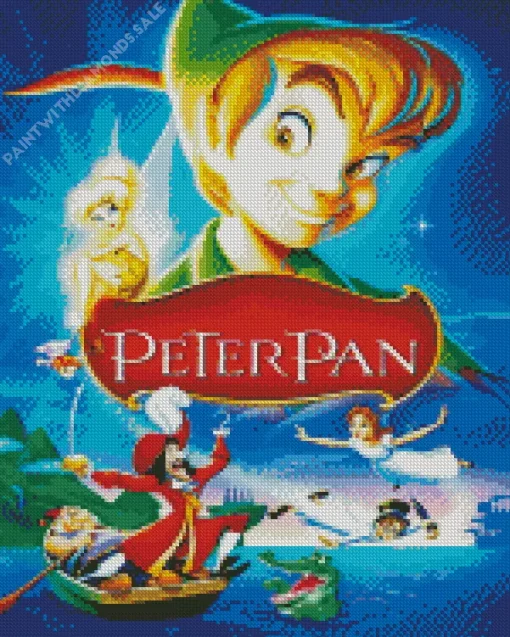 Peter Pan Characters Poster Diamond Painting