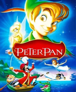 Peter Pan Characters Poster Diamond Painting