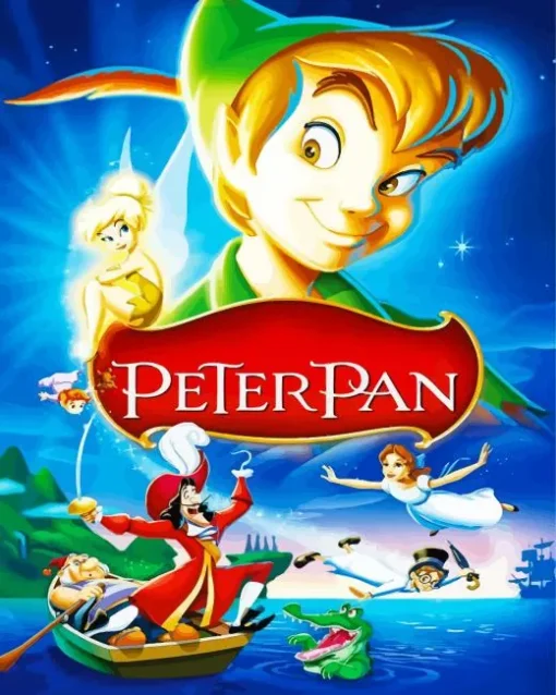 Peter Pan Characters Poster Diamond Painting