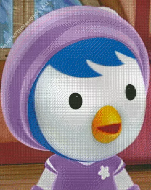 Petty Pororo The Little Penguin Diamond Painting