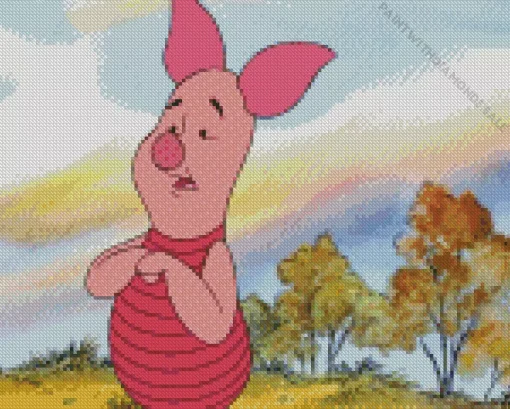 Piglet Character Diamond Painting