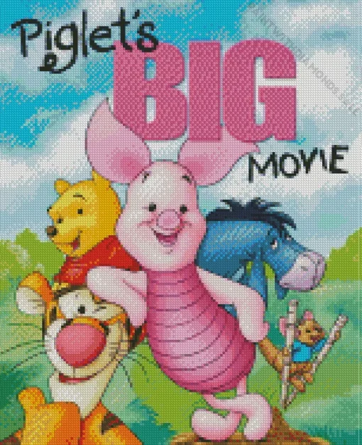 Piglets Big Movie Diamond Painting