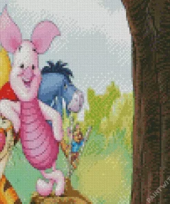 Piglets Big Movie Animation Diamond Painting