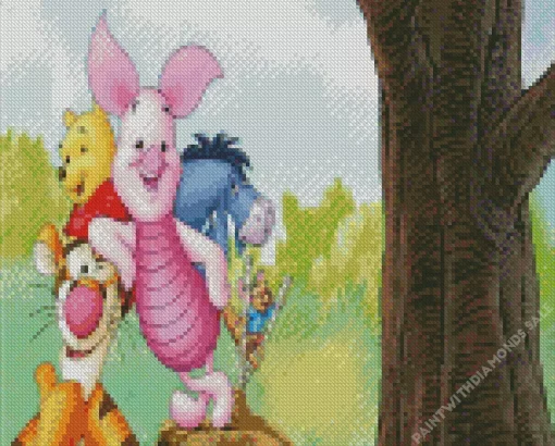 Piglets Big Movie Animation Diamond Painting