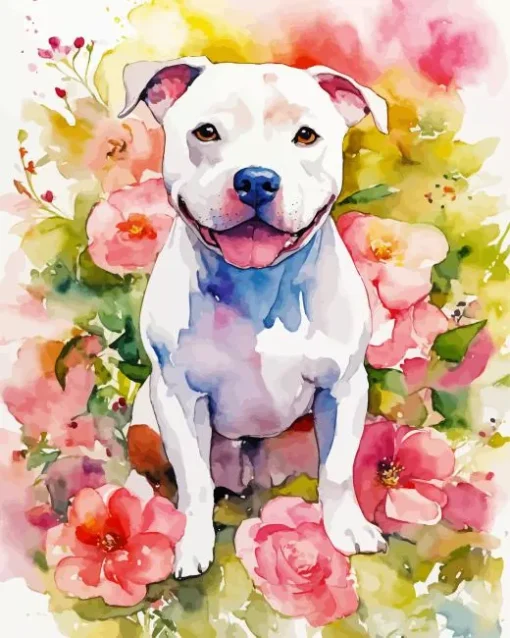 Pit Bull Diamond Painting