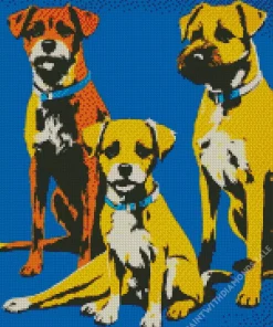 Pit Bulls Diamond Painting