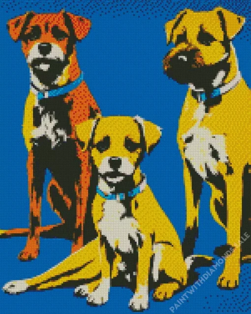 Pit Bulls Diamond Painting