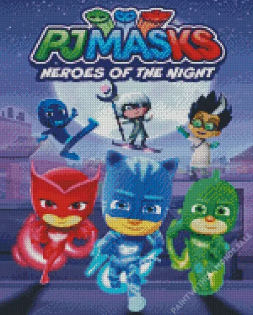 Pj Masks Diamond Painting