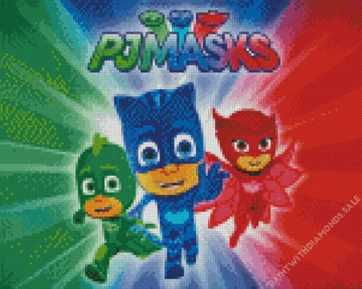 Pj Masks Animated Series Diamond Painting