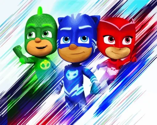 Pj Masks Animation Diamond Painting