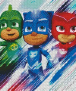 Pj Masks Animation Diamond Painting