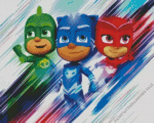 Pj Masks Animation Diamond Painting