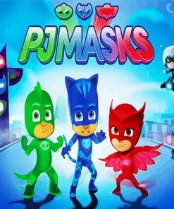 Pj Masks Cartoon Diamond Painting