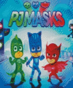 Pj Masks Cartoon Diamond Painting