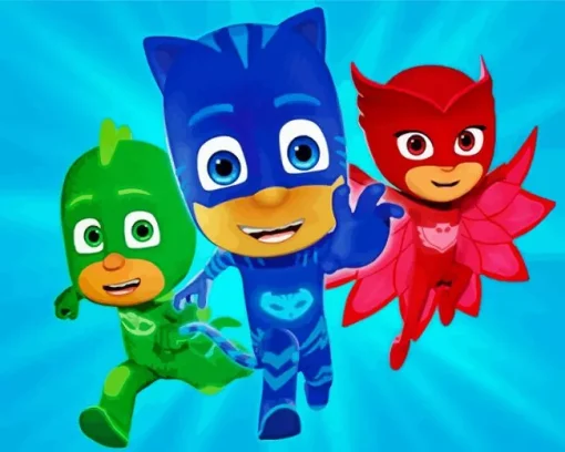 Pj Masks Characters Diamond Painting