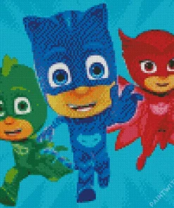 Pj Masks Characters Diamond Painting