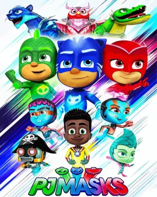 Pj Masks Poster Diamond Painting