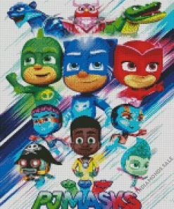 Pj Masks Poster Diamond Painting