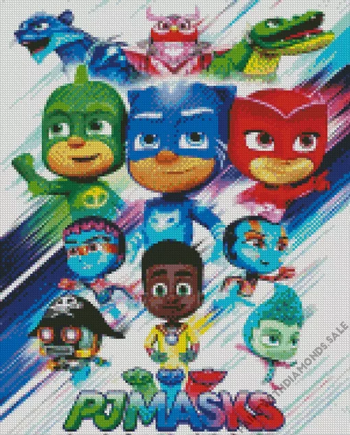 Pj Masks Poster Diamond Painting