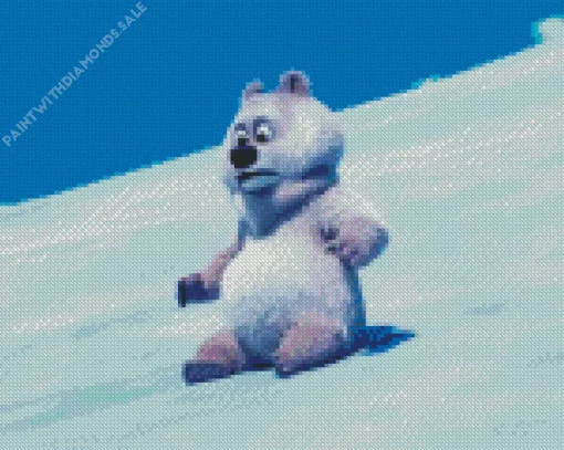 Polar Bear Cub Diamond Painting