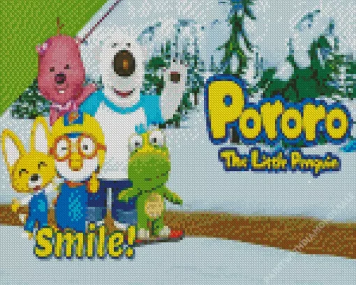 Pororo The Little Penguin Animation Diamond Painting