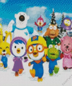 Pororo The Little Penguin Characters Diamond Painting