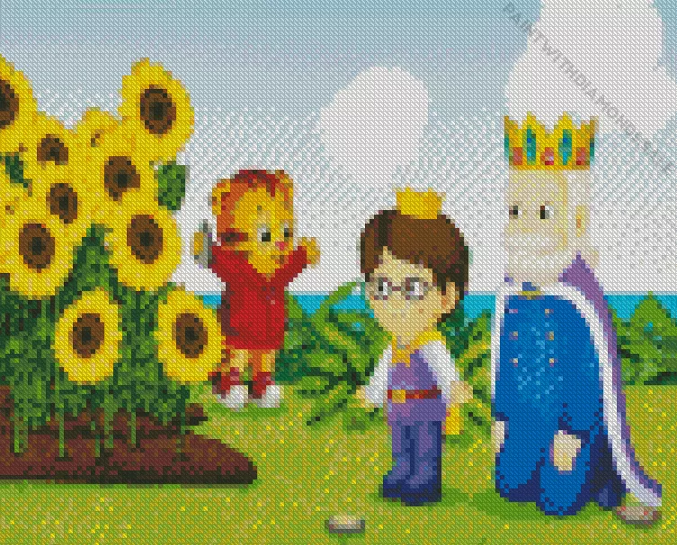 Prince Wednesday Daniel tigers neighborhood Diamond Paints Prince Wednesday Daniel Tigers Neighborhood Diamond Painting