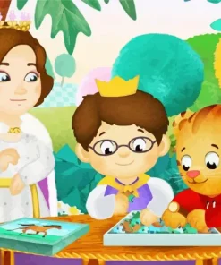 Prince Wednesday In Daniel Tigers Neighborhood Diamond Painting